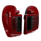 HR3 Velocity Red Sunglo Vented Lower Fairing Kit For Harley Touring Models 2014-2023 (Fits water cooled models)